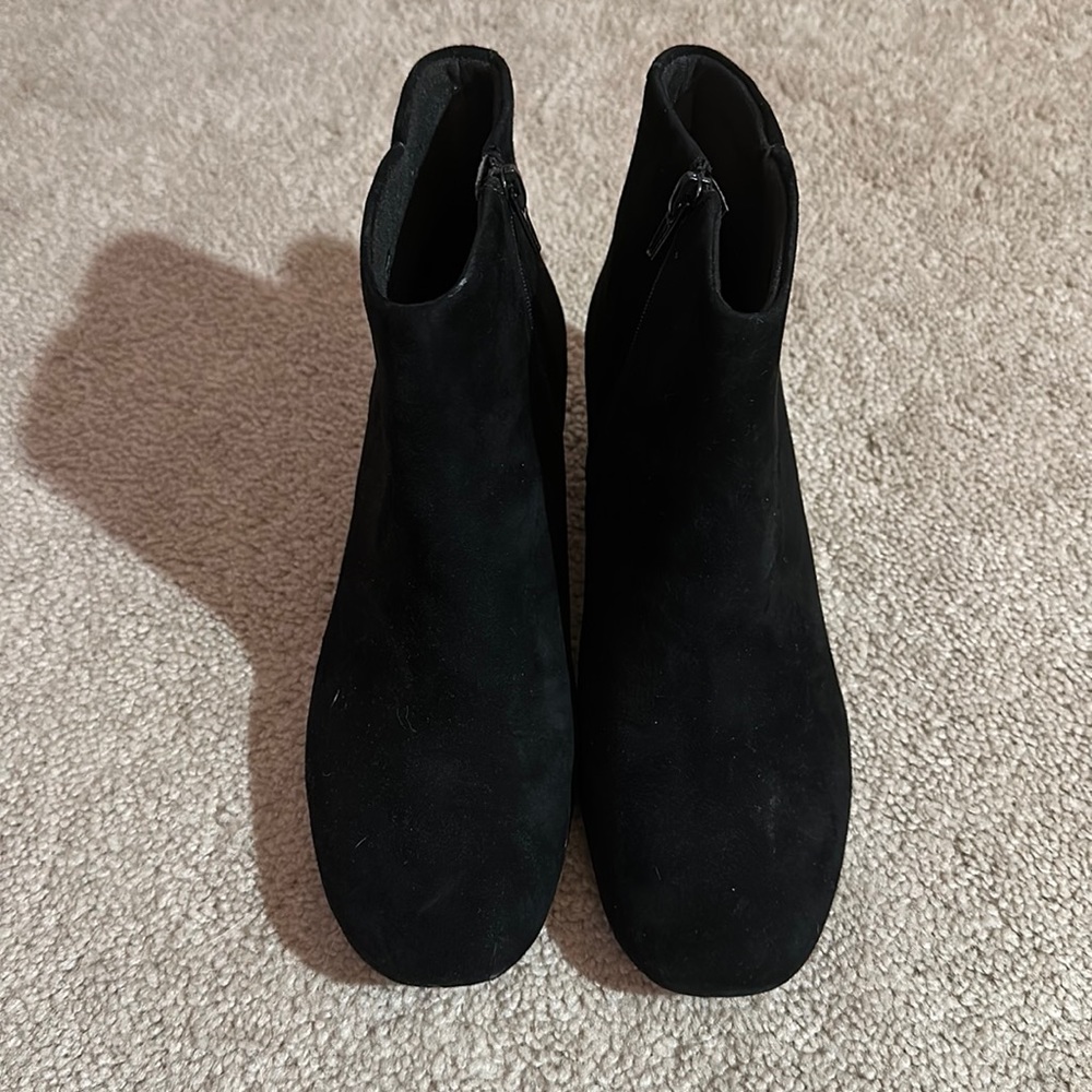 Clarks suede dress bootie 7